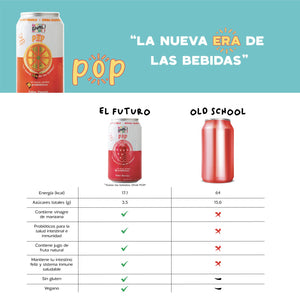 CAJA LATA BEBIDA SALUDABLE POP MIX (12 unidades)